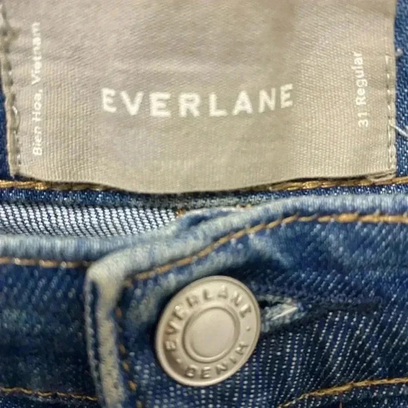 Everlane High Rise Medium Wash Jeans Size 31 - Picture 3 of 5